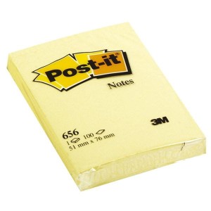 Notes samoprzylepny 51x76 mm 100 kartek 656 żółty 3M POST-IT super sticky /3M-ft500072853/