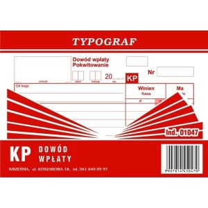 Druk "KP" A6 TYPOGRAF 1047