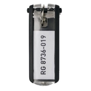 Zawieszka do kluczy DURABLE czarna 6 sztuk /195701/