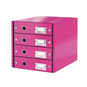 Pojemnik LEITZ WOW CS z 4 szufladami różowy /60490023/