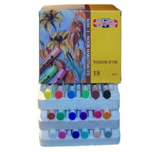 Pastele suche TOISON Koh-I-Noor 18 kolorów