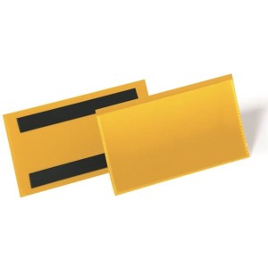 Kieszeń magazynowa magnetyczna 150x67mm DURABLE żółta 50szt. /1742 04/