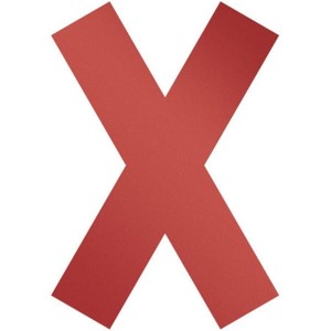 Oznaczenie podłogowe do znakowania "KRZYŻYK" DURABLE 135mm x 193mm x 0,2mm odklejalny czerwony 5szt. /104903/