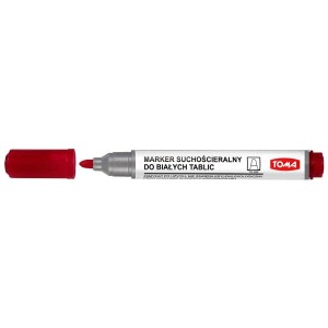 Marker suchościeralny okrągły 2,0mm TOMA 266 czerwony 1szt.  /266-22/