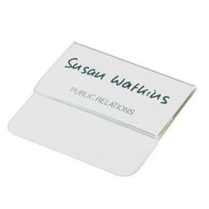 Identyfikator z klapką 40x75mm 25 sztuk /812019/