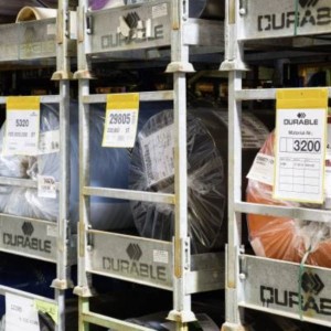 Kieszeń magazynowa magnetyczna neodymowa Plus A4 pionowa DURABLE żółta 10szt. /1747 04/