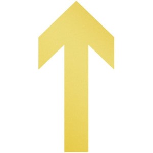 Oznaczenie podłogowe do znakowania "STRZAŁKA" DURABLE 100mm x 200mm x 0,2mm odklejalna żółta 10szt. /104804/