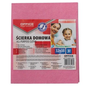 Ścierka domowa OFFICE PRODUCTS wiskoza 32x38cm mix kolorów 3 sztuki /22035119-99/