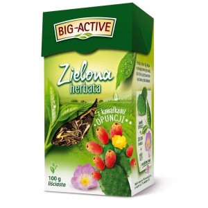 Herbata liściasta zielona z opuncją BIG-ACTIVE 100g