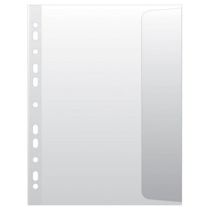 Koszulka zawieszkowa z klapką boczną A4 100mic groszkowa DONAU 10szt. /1745910PL-00/