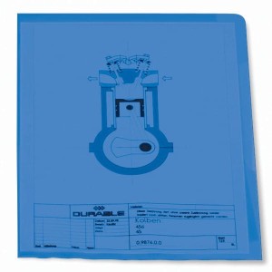 Obwoluta przeźroczysta  A4 niebieska 0,12mm 100 sztuk /233706/