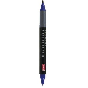 Marker do CD TOMA TO-321 dwustronny niebieski /TO-321/