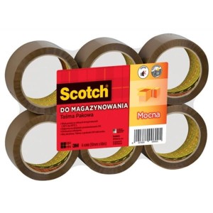 Taśma pakowa 50mm x 66m AKRYL SCOTCH 309BRW "cicha" brązowa 1szt. /3M-UU010249330/