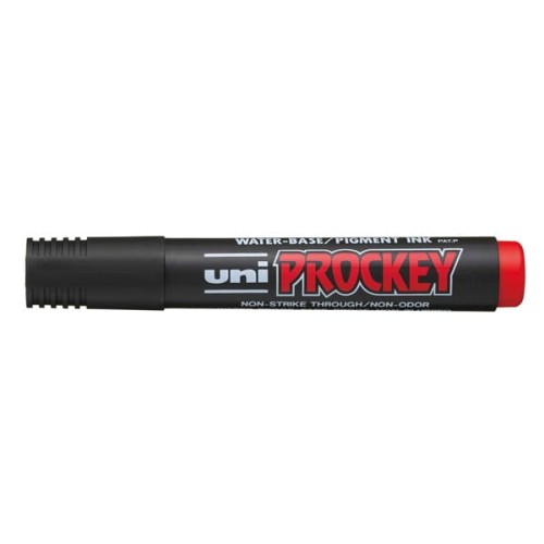 MARKER PERMANENTNY UNI PROCKEY PM-122 OKRĄGŁY CZERWONY.jpg