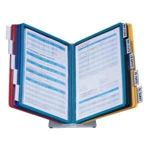 Zestaw 10 paneli prezentacyjnych na biurko DURABLE VARIO mix kolorów /557000/