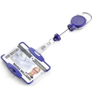 Etui na kartę 54x87mm DURABLE z mechanizmem ściągającym JOJO EXTRA STRONG granatowe 1szt. /868907/
