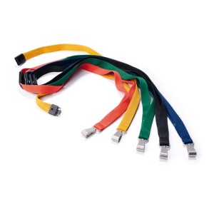 Smycz Do Identyfikatorów Durable z zapięciem zabezpieczającym Soft Colour 15mm żółta 10szt /8127135/