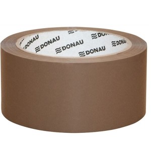 Taśma pakowa 48x66 HOT MELT kauczuk syntetyczny DONAU 50mic brązowa /7850001PL-99/