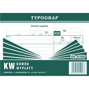 Druk "KW" A6 TYPOGRAF 1048 /01048/