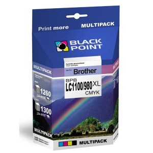 Tusz BROTHER LC980/1100 multipack BLACK POINT /BPB980/985/1100CMYK/