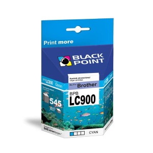 Tusz zamienny do BROTHER LC900C marki Black Point, cyan