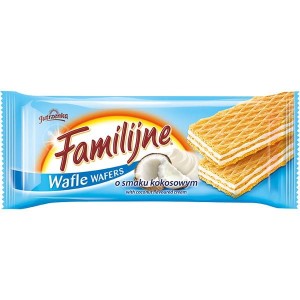 Ciastka Wafle Familijne Kokosowe