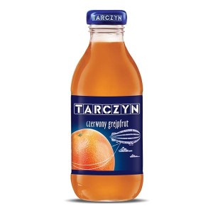 Napój TARCZYN butelka szklana czerwone grejpfruty 300ml