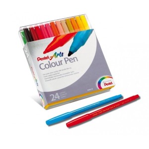 Pisaki 24 kolory PENTEL ARTS COLOR PEN 24szt. /S360-24/
