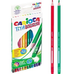 KREDKI OŁÓWKOWE WYMAZYWALNE 12 KOLORÓW -170-2428-