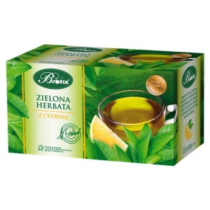 Herbata BIFIX kopertowana zielona z cytryną 20szt -g-HerbataBIFIXpzc20t-