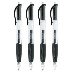 Długopis żelowy automatyczny TOMA TO-077 czarny