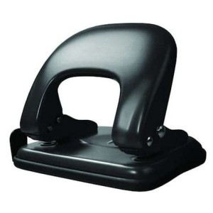 Dziurkacz do 25 kartek metalowy TETIS czarny /GD009-AV/