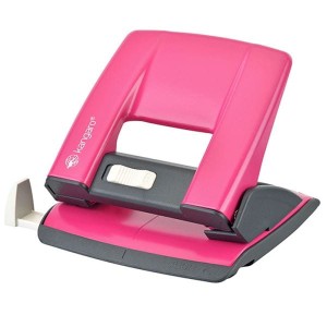 Dziurkacz do 20 kartek KANGARO AION-20/S metaliczny różowy /KAA20/S-16/