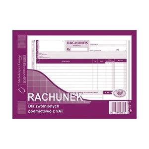 Druk samokopiujący rachunek poziomy A5 80 kartek MICHALCZYK I PROKOP /231-3/