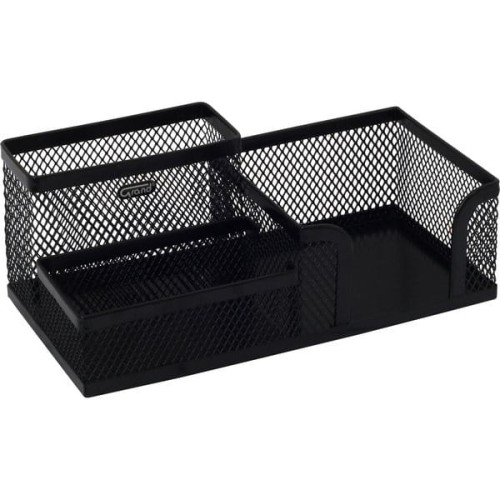 Siatkowy przybornik na biurko czarny.jpg