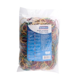Gumki recepturki 60x1,5x1,5 mm dł. 10cm Donau, 500g, mix kolorów /7785001PL-99/