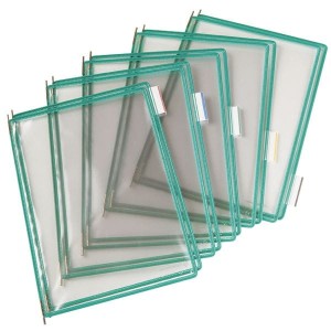 Panele prezentacyjne TARIFOLD Technics A4 10szt. zielone /114005/