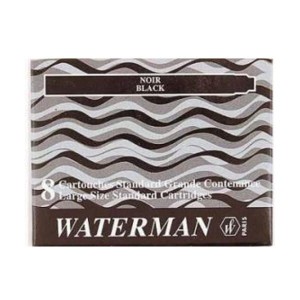 Nabój WATERMAN czarny 8 sztuk  /S0110850/