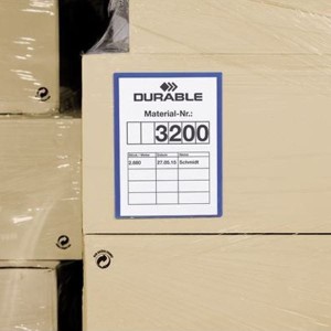 Kieszeń magazynowa samoprzylepna A4 pionowa DURABLE niebieska 50szt. /1797 07/