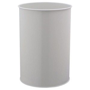 Kosz na śmieci okrągły metalowy 30l szary /330310/