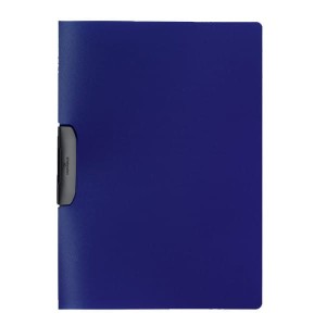 Skoroszyt DURASWING z zaciskiem z kolorowej folii PP granatowy /229507/