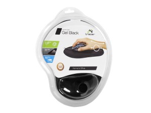 Podkładka pod mysz i nadgarstek żelowa TRACER czarna /TRAPAD42183/