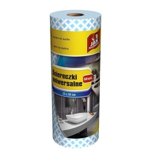 Ściereczki na rolce 25x30cm uniwersalne JAN NIEZBĘDNY kolor 50szt. /8571049610/