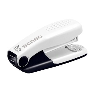 Zszywacz metalowy do 25 kartek do zszywek 24/6 TETIS SENSO szaro-czarny /SENSO71/