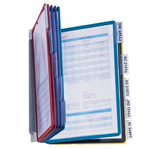 Zestaw 10 paneli prezentacyjnych na ścianę DURABLE VARIO mix kolorów / 556700/