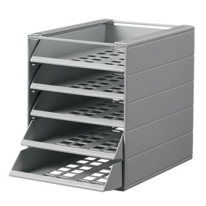 Pojemnik z 5 szufladami A4 Durable IDEALBOX BASIC do montażu szary /17120030 50/