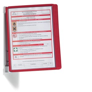 Zestaw ścienny VARIO WALL 5 z 5 panelami A4 czerwony /555103/