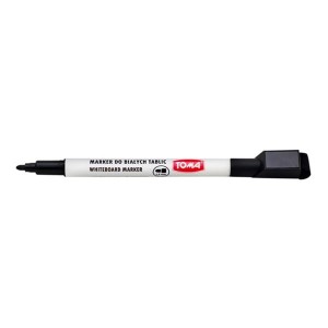 Marker suchościeralny okrągły 1,0mm TOMA 268 z magnesem i ścierakiem czarny 1szt. /268-32/