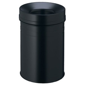 Kosz na śmieci okrągły 15l SAFE+ czarny /332501/