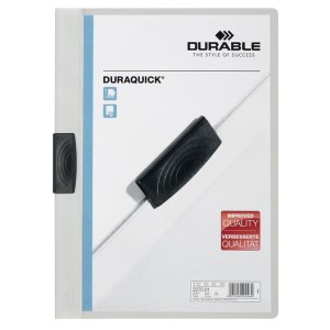 Skoroszyt zaciskowy DURAQUICK 1-20 kartek biały A4 /227002/